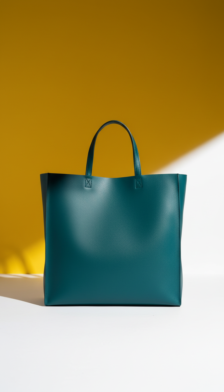 Canvas Tote With Bold Slogan